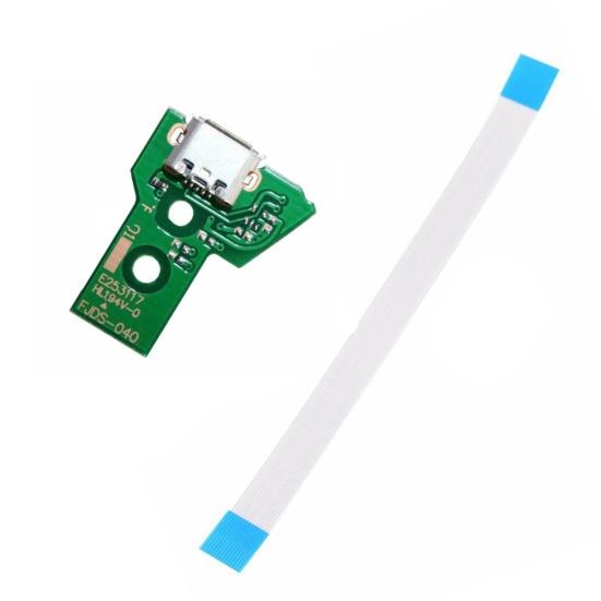 Charging Port Board Lightweight Precise 12Pin Flex Cable USB Charging Port Socket Board for Sony for PS4 JDS-030/JDS-040/JDS-055