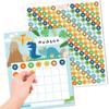 Sticker Chart for Kids Behavior At Home & Classroom - 25 Reward Chart for Kids Incentives, Gold Star Sticker Sheets, Dinosaur Incentive Charts for
