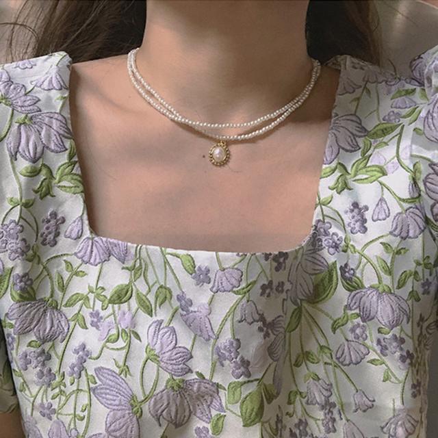 Fashion Chain Pearl Necklace for Women Baroque Pearl Metal Charm Pendant Necklaces Choker Snake Chain Jewelry Gold Silver Color