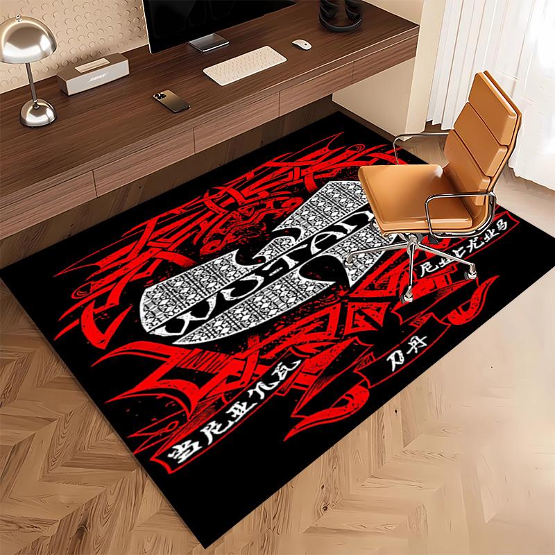 Wu-T-TANG Clans Print Area Rug - Soft,Washable Non-Slip Indoor Mat,Living Room,Home Office Decorative Rug