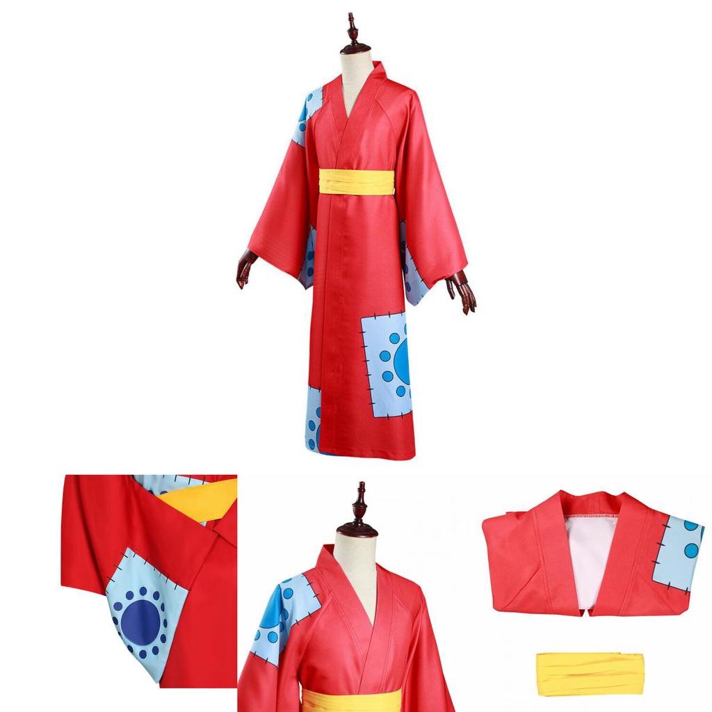 One Piece Wano Country Cosplay Costume For Monkey D Luffy Fans