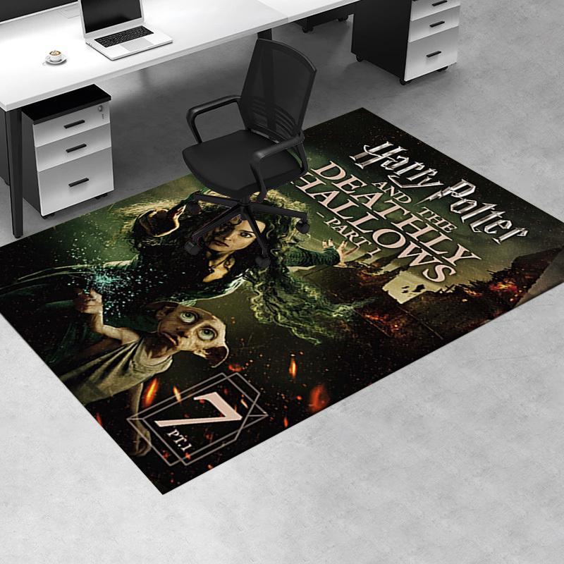 

Harry Potter and the Deathly Hallows Part 1 Poster Print Office Mat Home Decor Office Desk Chair Rugs Chair Carpet for office Chair Mat Gift 60cm by 90cm