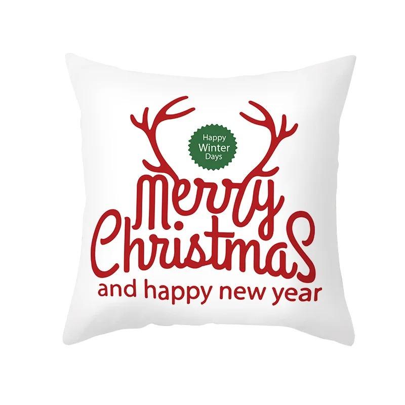 Christmas Themed Pillowcases Car Accessories Office Santa Claus Living Room Sofa Home Pillowcases