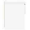Nightstands 2 pcs. High Gloss White 40 x 30 x 39 cm Particleboard