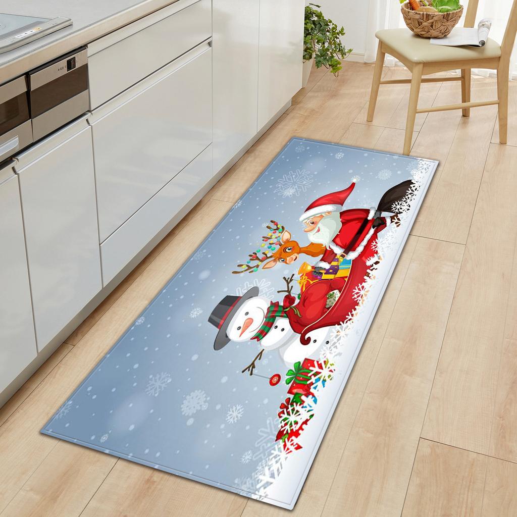 Christmas Kitchen Sand Carpet Doormat Long Floor Mat