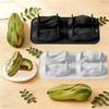 4-Cell Pistachio Nut Mousse Cake Mold Silicone Chocolate Dessert Mould Supplies Kitchen Bakeware Party Dessert Baking Tools