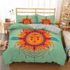 Bohemian Mandala Duvet Cover Golden Sun And Moon 3D Print King Queen Bedding Set Microfiber Dreamcatcher Quilt Cover Pillowcase