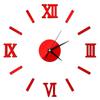 27inch Nordic Wall Clock Dining Restaurant Cafe Decorative Clocks Acrylic Mirror Wall Sticker Silent Quartz Watch Home Decor