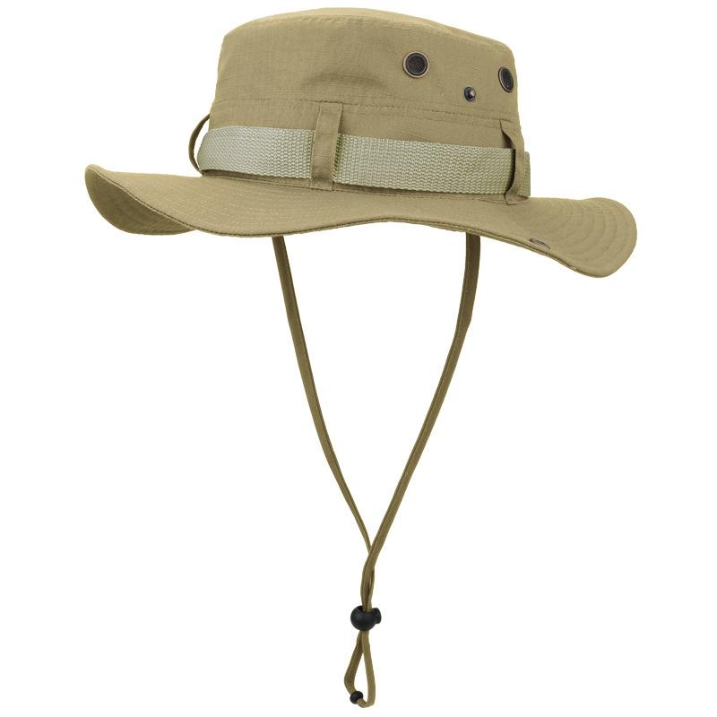 

Панама Мужской уличный рыболовный козырек Быстросохнущая дышащая шляпа от солнца Универсальная многофункциональная джинсовая шляпа с широкими полями One size хаки