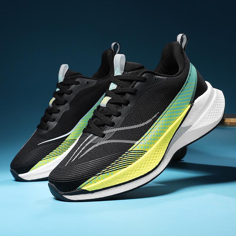 Men's Running Shoes Breathable Non-slip Lightweight Athletic Shoes Reflective Casual Sneakers