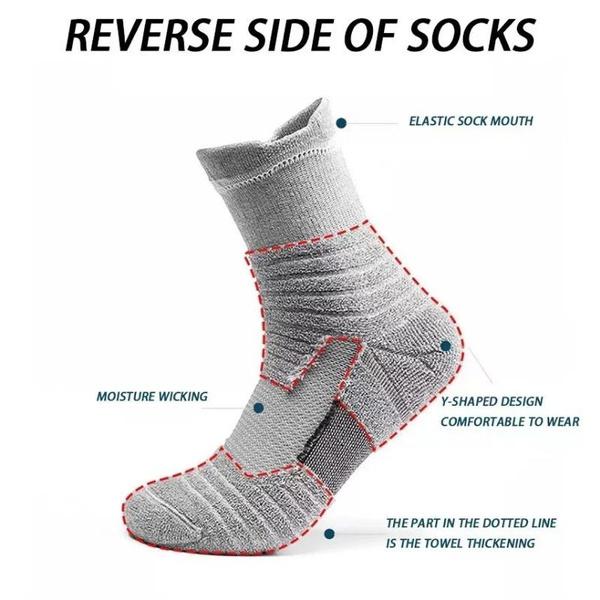 3 Pairs Anti-slip Football Socks Men Women Cotton Sock Short Long Tube Soccer Basketball Sport Socks Breathable Deodorous Socks 39-45