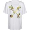 Off-White Letter Logo Floral Print Crew Neck Short Sleeve T-Shirt Women T-Shirts White OWAA049E20JER0090155