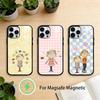 Charlie and Lola Anime Phone Case For iPhone 17 16 15 14 13 12 Pro Max Plus for Mirror Wireless Magnetic Cover