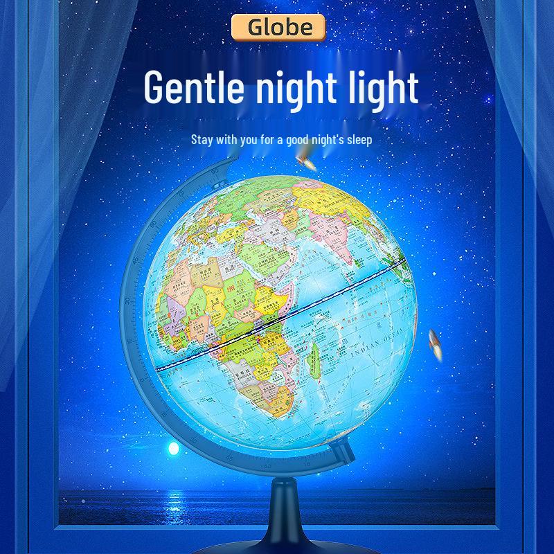 Beleuchteter Globus für Schüler: Perfekt für Grund-, Mittel- und Oberschule - Ideal für die Aufklärung von Kindern und das Erlernen von Geografie.