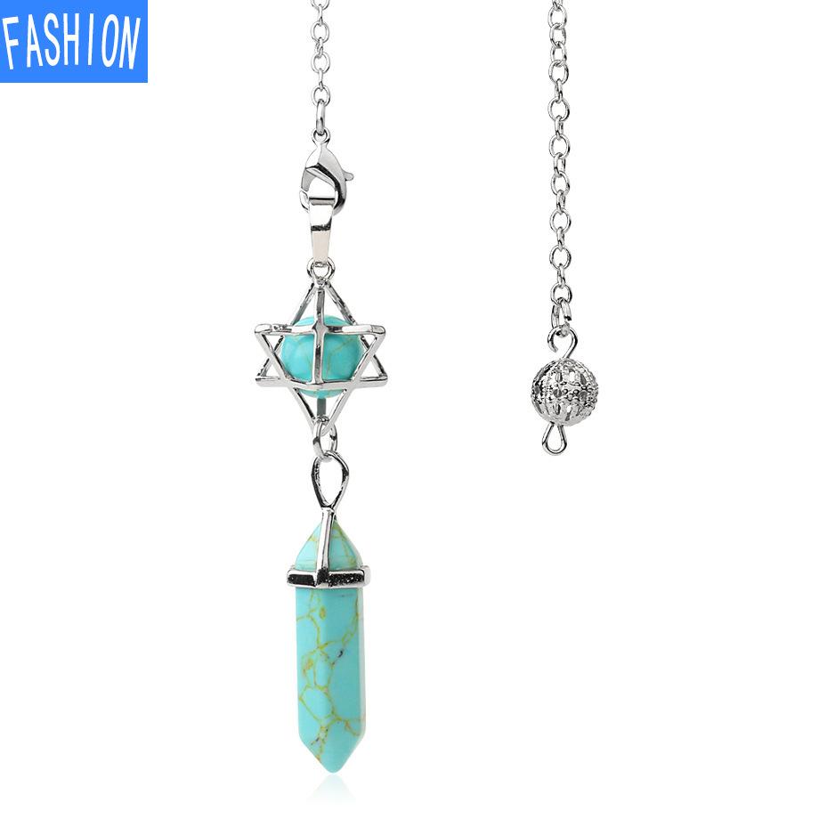 Hexagonal Prism Pendant Crystal Pendant Necklace