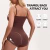 Damen Spaghetti-Träger Knopf Ganzkörper-Formwäsche Bauchkontrolle Taillenformer Bodysuit