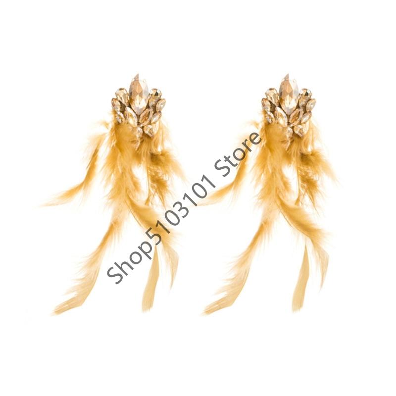 Bohemian Rhinestones Floral Long Earrings For Women Elegant And Stylish Luxury Statement Gift