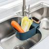 Hanging Hook Sink Drain Basket Saddle Shape Food Strainer Basket Drain Shelf Basket  Kitchen