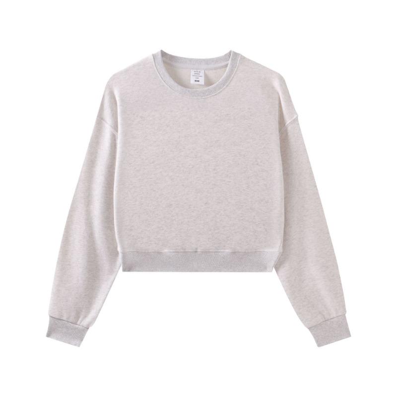 

3g большой махровый короткий свитер с капюшоном на молнии женский простой универсальный худи с высоким воротом куртка осень XL