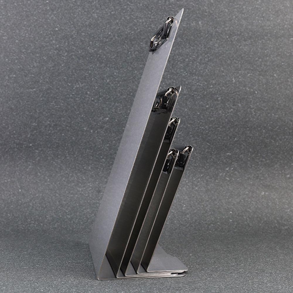 Vertical Menu Clip Stand A4/A5/A7/B6/A6 Bill Clip Silver Table Check Holder  Tabletop
