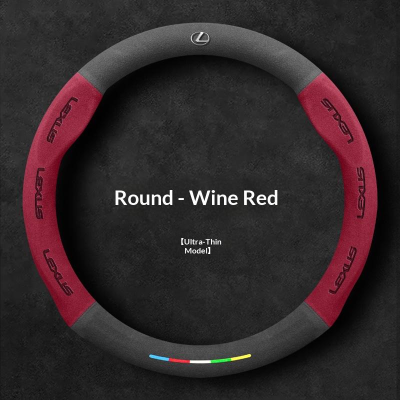 Car Suede Steering Wheel Cover For Lexus F Sport ES200 ES250 ES260 ES300 RX300 LS500h GS250 GS300 IS250 IS300 CT200h LX570 GX NX