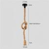 Vintage Hemp Rope Pendant Cord E27 Socket Creative Retro Lighting Accessory