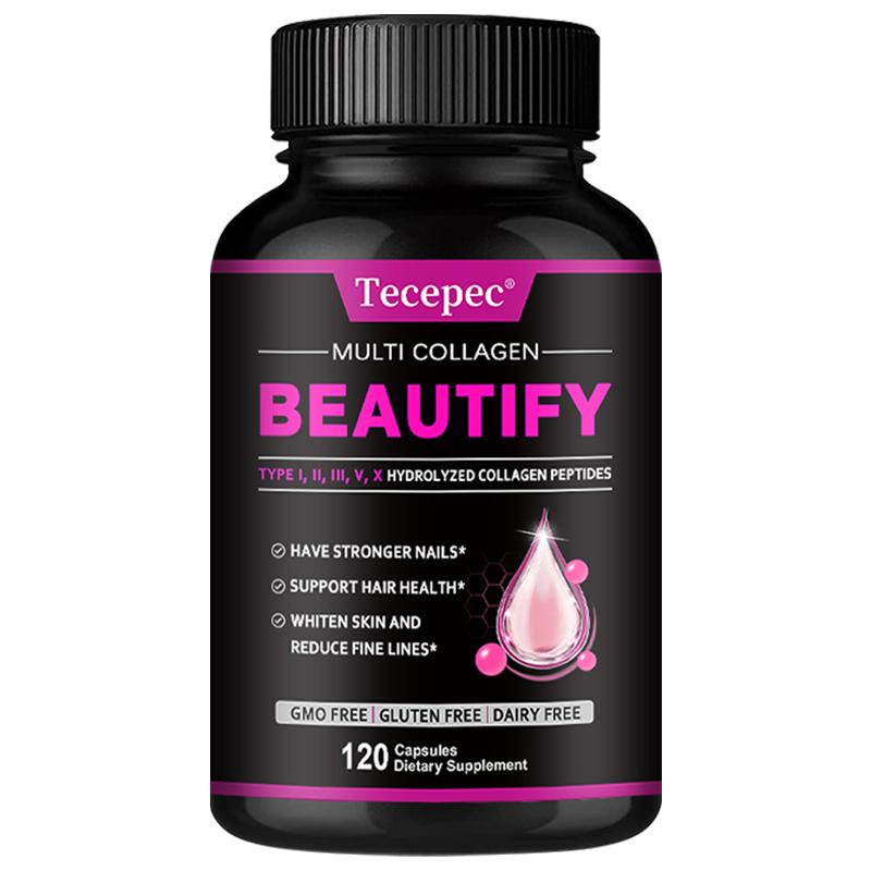 Premium Collagen Dietary Supplement, With Protein Complex, 120 Capsules Per Bottle 120 Capsules
