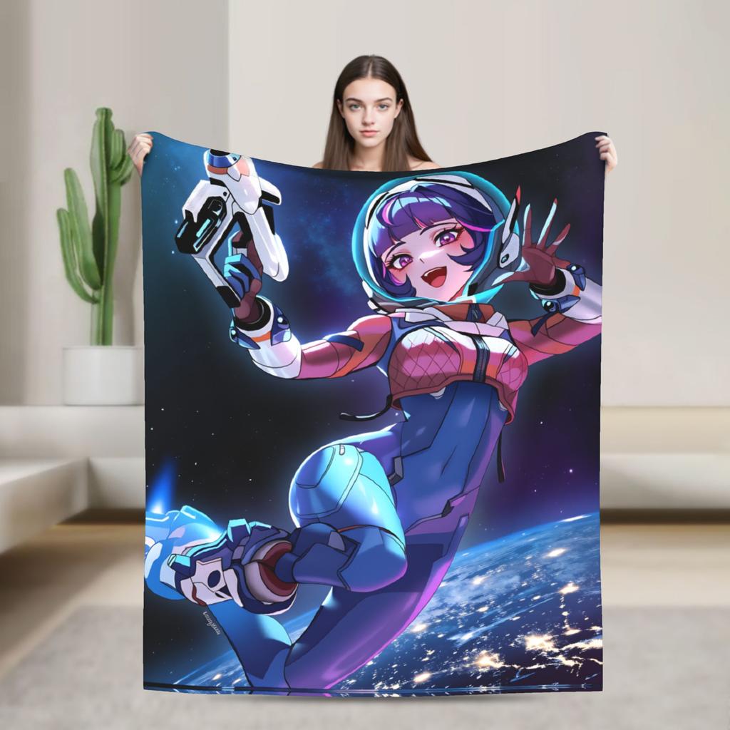 Overwatch Mercy Blankets  Soft Warm Fluffy Plush Bedding Throws For Couch Bed Picnic Flannel Bedspread Bed Cover