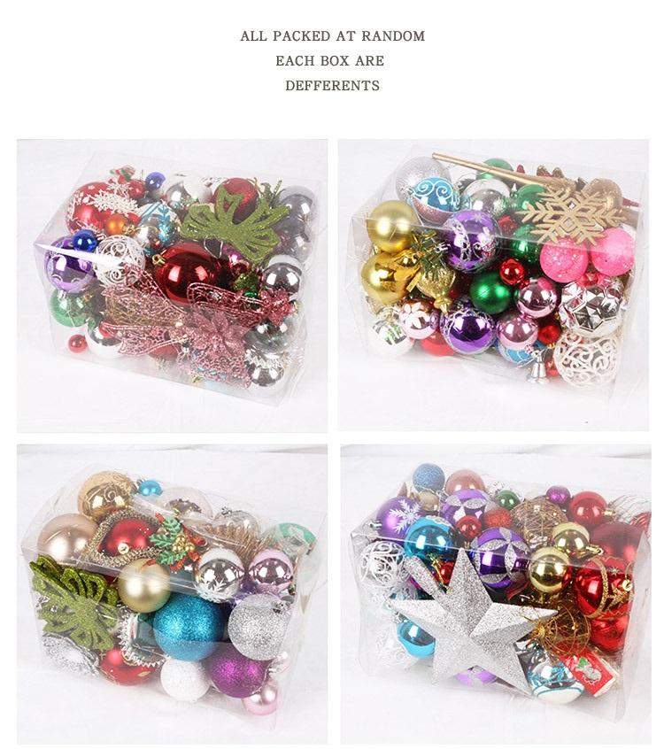 Christmas New Year decorations accessories Christmas tree ornaments hanging decorations scene decoration ceiling balls 19*19*29cm