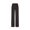 Jiuzi Anna Kou Simple and Comfortable Elastic Waist Knitted Texture Wide Leg Casual Pants for Women 2024 Autumn New Collection