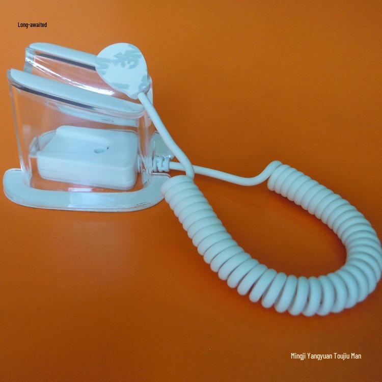 Anti-Theft Mobile Display Stand with Alarm and Spring Coil