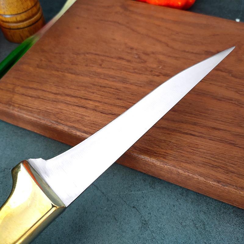 Stainless Steel Kitchen Utility Knife Fish Sculpture Knives Boning Knife Cleaver Fruit Cutter