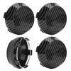4 Pcs 60mm Car Wheel Center Rim Caps Carbon Fiber Style Tyre Rim Hub Caps Cover Universal Fit for Car Accessories