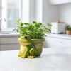 Frog Flowerpot, Decorative Resin Frog Planter, Fade-Resistant Herb Pot Garden Accent, for Home Decoration