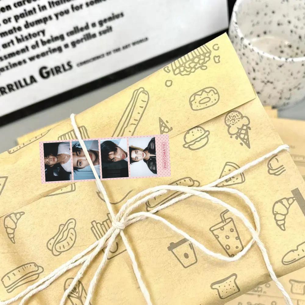 CORTIS Square Creative Sticker Roll: Korean Mobile Phone Gift Decoration, Sealing, and Journaling Tape.