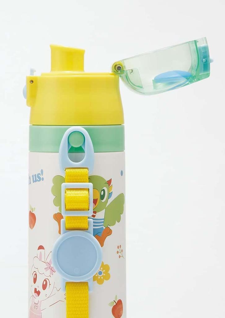 Skater Water Bottle 470ml Shimajiro 23 Stainless Steel Sports Bottle Children's SDC4-A