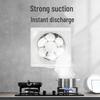 Louvre Silent Ventilation Fan: Kitchen Oil & Bathroom Exhaust Wall/Window Mount