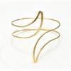 Fashionable Adjustable Spiral Metal Arm Ring for Women