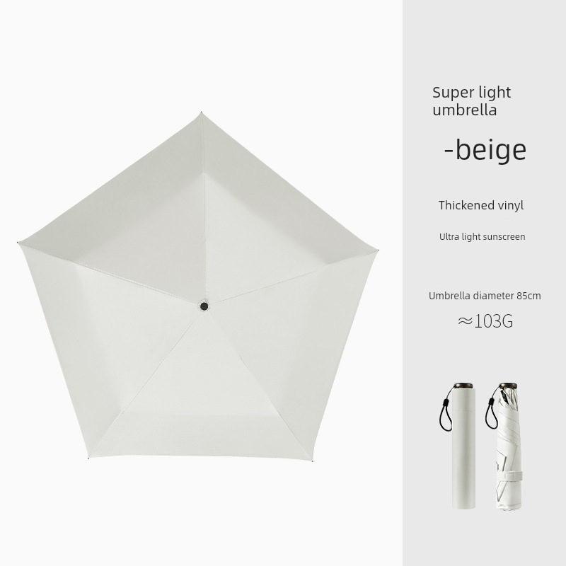 Pencil Umbrella, Sunshade Umbrella, Sun Protection Umbrella, Rain or Shine Umbrella, Foldable Umbrella, Ultra-Thin, Compact, Portable, Uv-Resistant