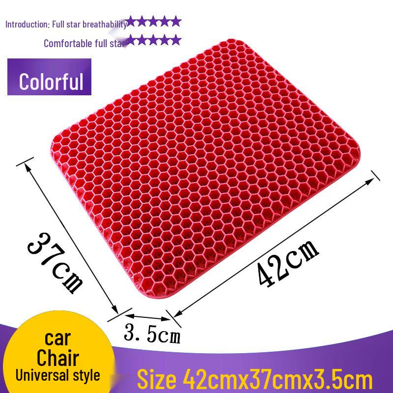 Honeycomb TPE Gel Seat Cushion: Ideal for Cars, Chairs, Sofas, and Students