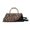 Streetwear Leopard Print Small Pu Crossbody Bag With Magnetic Closure For Daily Use