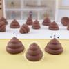 3 Pcs Novelty Funny New Mini Cute Cartoon Poop Squeezing Poop Fidgety Fingertip Squishy Toys Spoofs Props Party Games Kids Toy