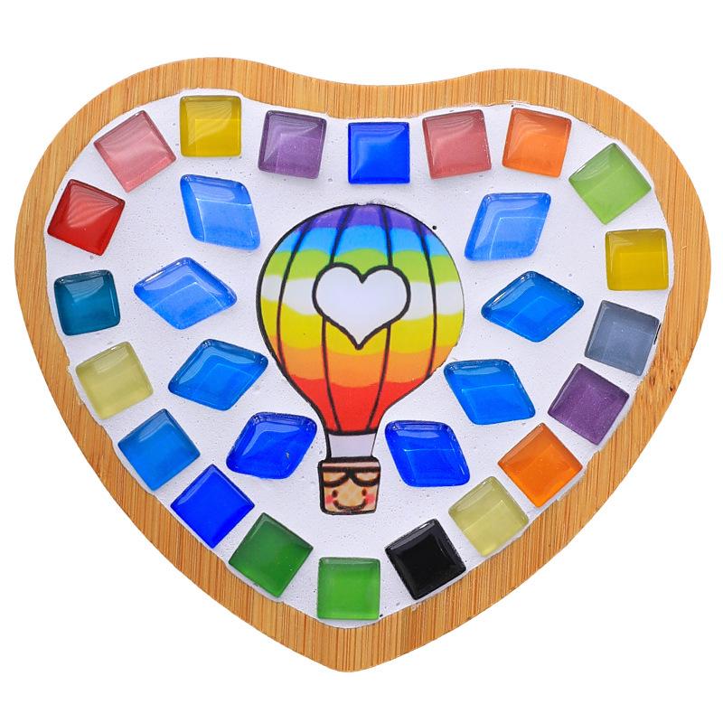 DIY Mosaic Coaster Kit: Creative Glass Sticker Craft for Kids & Adults
