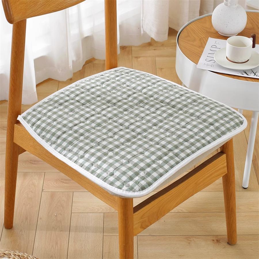 Cotton Chair Cushion Breathable Office Chair Pad Simple Dining Chair Cushion All Season Use