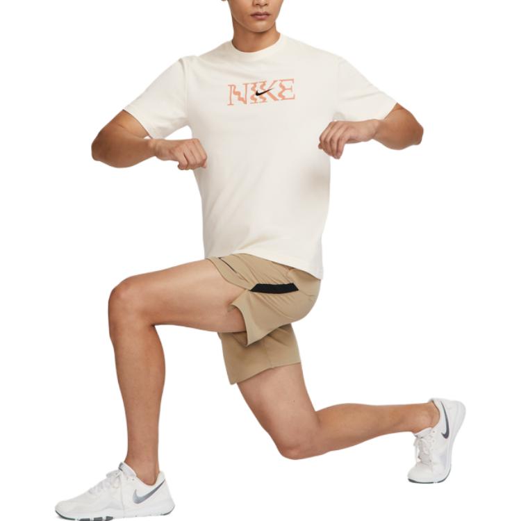 Nike T Shirt Men's Light Ivory White FQ0258-110