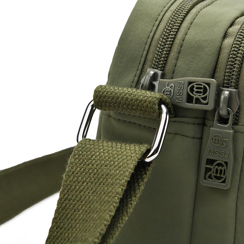 Kompaktní crossbody taška s více kapsami na zip pro muže a ženy