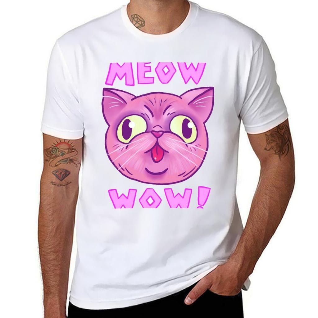 Meow Wow Tshirt Sun Block Outdoor Tshirt