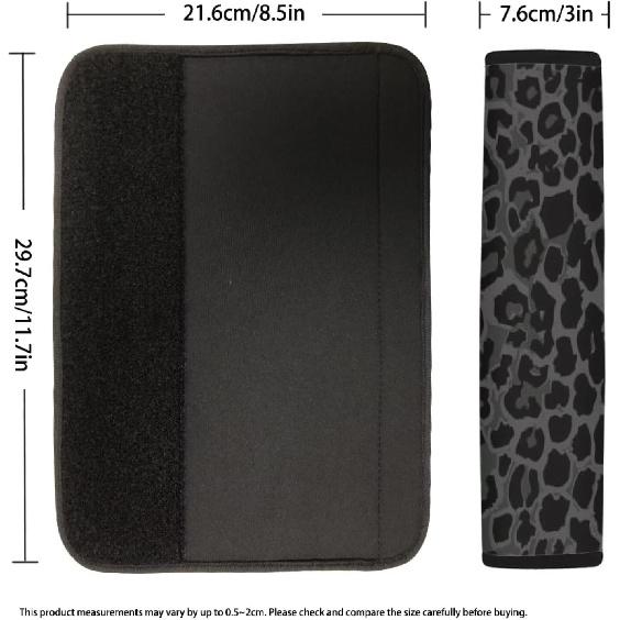 2-Pack Universal Leopard Print Car Seat Belt Pads Cover for A More Comfortable Driving,Cheetah Print Seat Belt Shoulder Strap Covers Harness Pad for