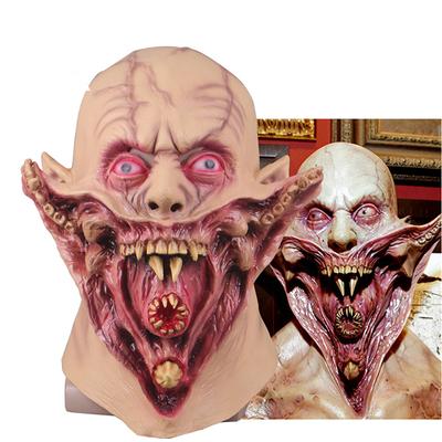 TV Guillermo del Toro'nun Merak Dolabı Lateks Maskeleri Cosplay Kostüm Yetişkin Unisex Kısa Kask Maskesi Cadılar Bayramı Prop
