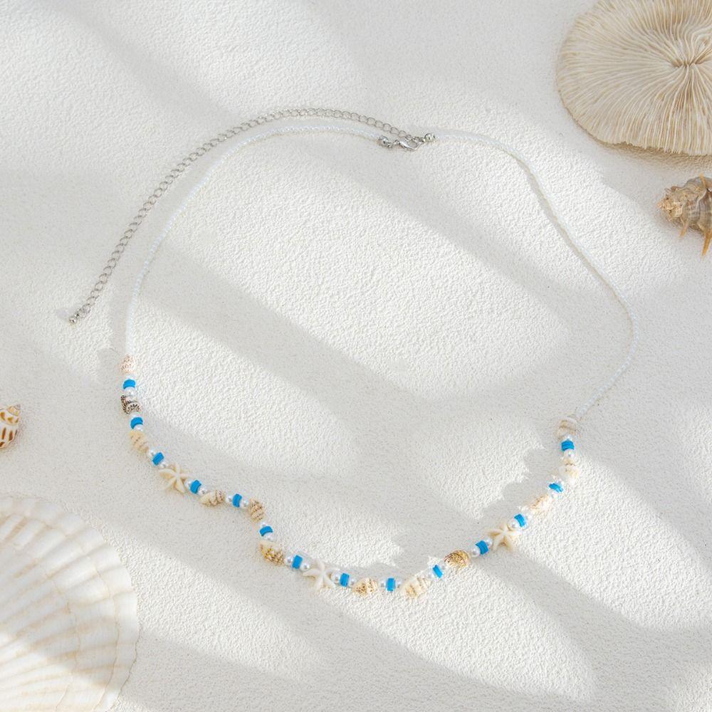 Colorful Sea Star Waist Chain Acrylic Rice Beads Belly Chain Creative Boho Waist Jewelry Festival
